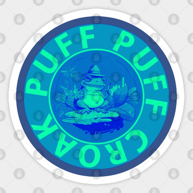 Puff Puff Croak 2.5 Sticker by apsi